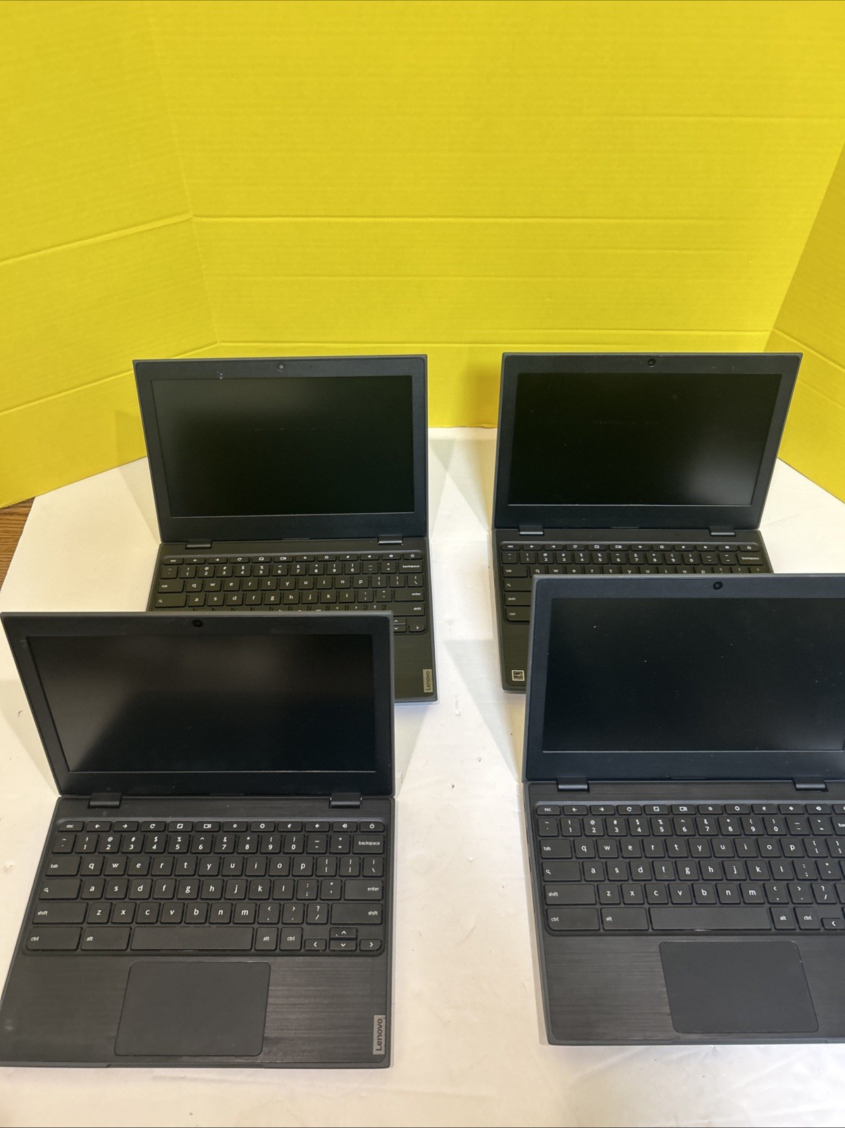 Lot of 4 Lenovo 100e Chromebook 2nd Gen MTK 4GB 32GB Fo Parts Repair