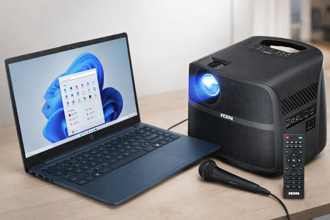 HP Stream 14″ Laptop N150 4GB 128GB W11 (Refurbished) W/ “NEW” Projector