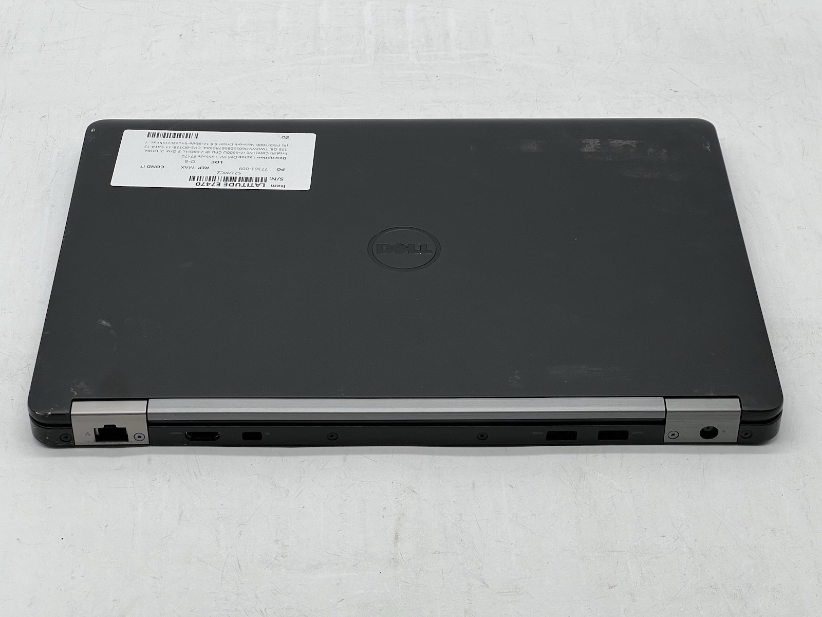 Dell Latitude E7470, i7-6600U CPU, @ 2.60GHz, 8GB RAM, 128GB SSD-No OS/AC