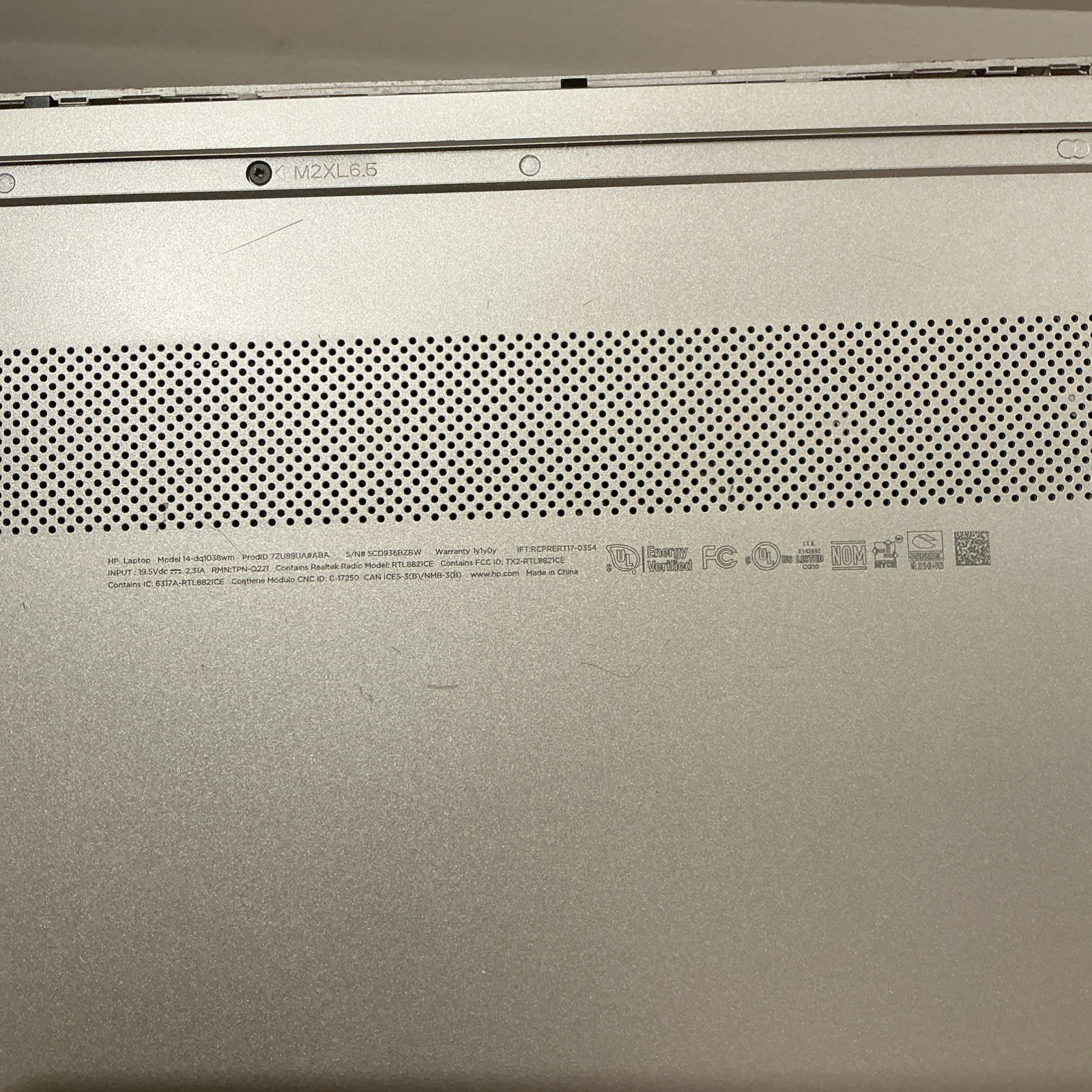 HP 14-dq1xxx 14” Intel 10th Gen Core i3-1005G1 1.2GHz 8GB 120GB SSD + Charger