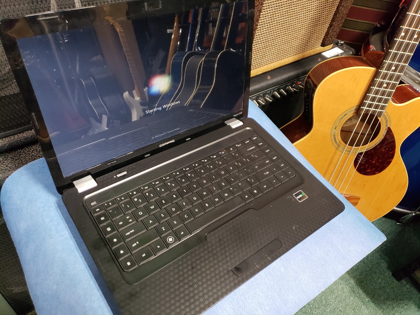 Compaq Presario CQ62 Laptop PARTS ONLY AMD V120 CPU 2GB ram 320gb