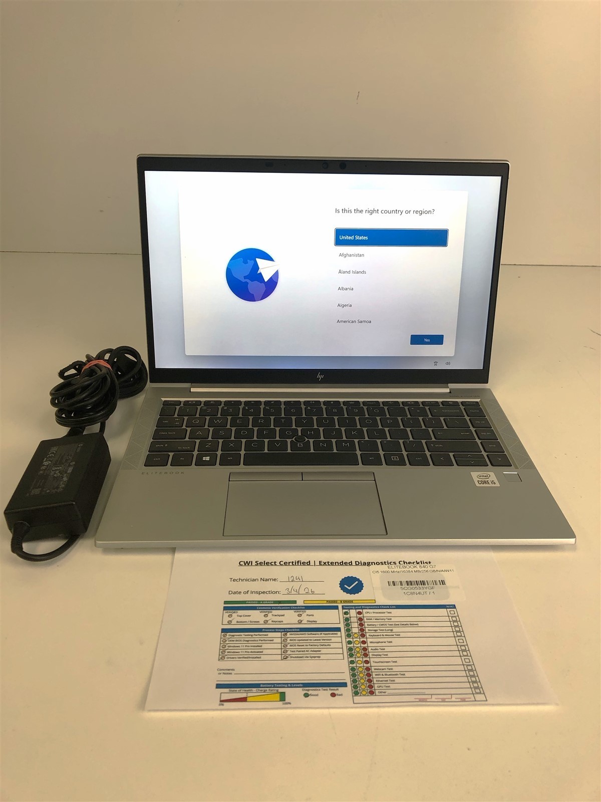 HP EliteBook 840 G7: Intel Core i5-10210U 1.6GHz – 16GB – 256GB (SELECT)