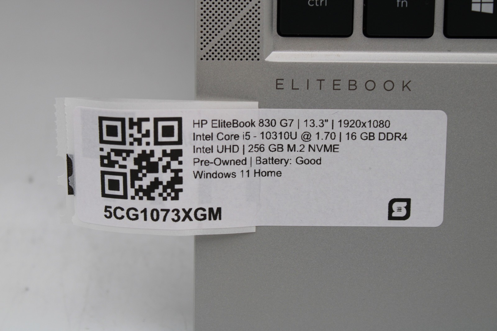 HP EliteBook 830 G7 _ i5-10310U @ 1.7 _ 16GB RAM _ 256GB SSD _ Win11H
