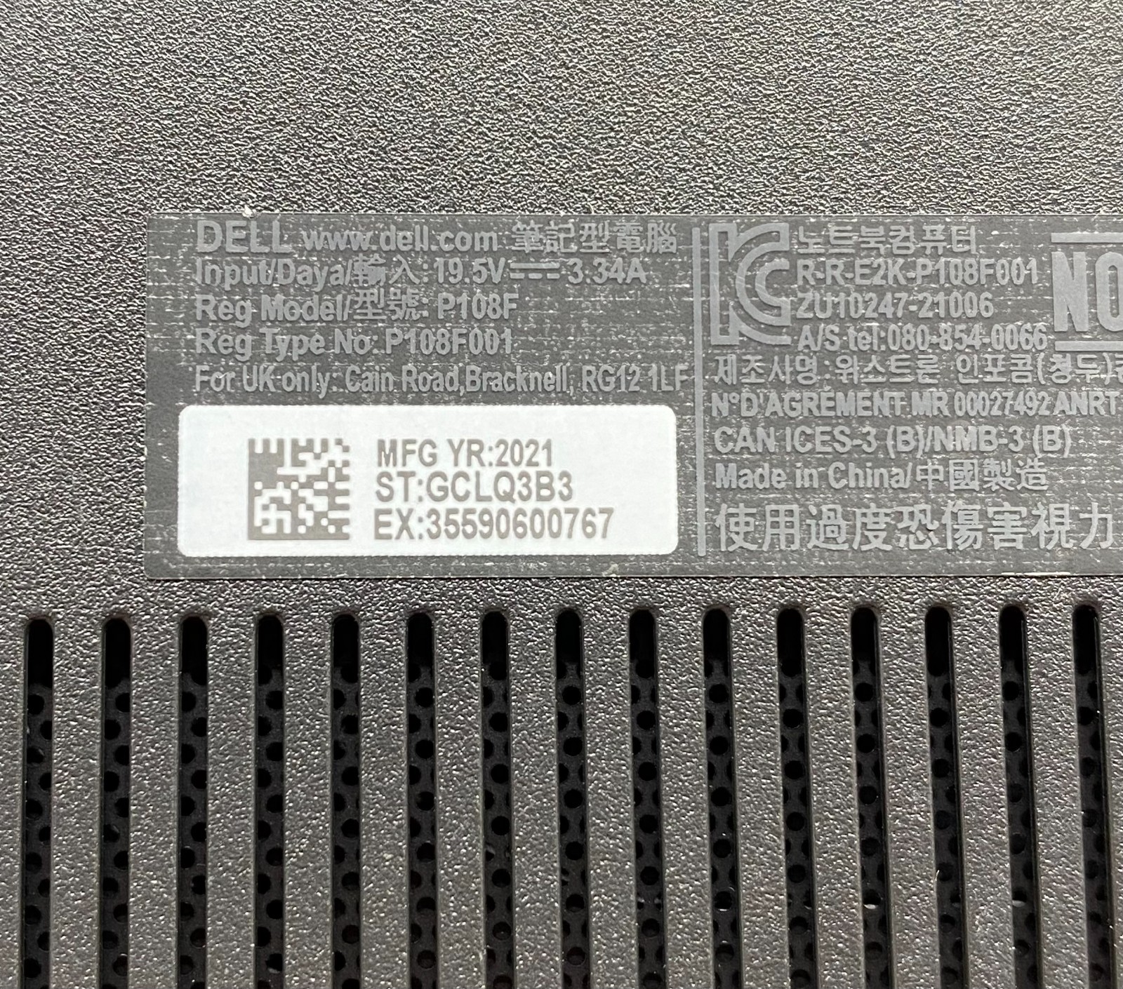 DELL LATITUDE 3520 i5-1135G7@2.40GHz 8GB RAM 512GB SSD NVMe W11P