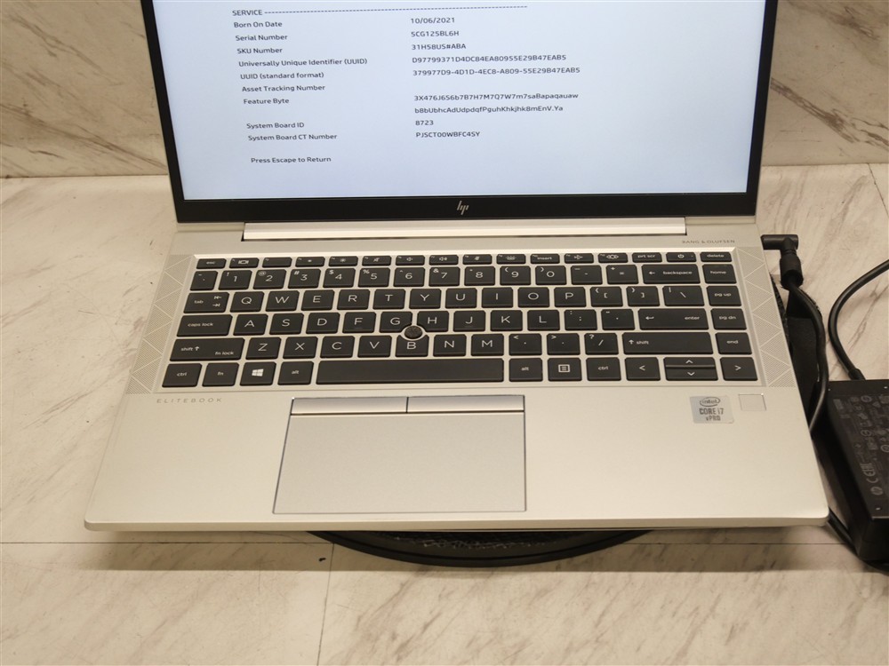 HP ELITEBOOK 840 G7 14″ Laptop i7-10610 16GB DDR4 1920 X 1080 w/ AC Adapter!