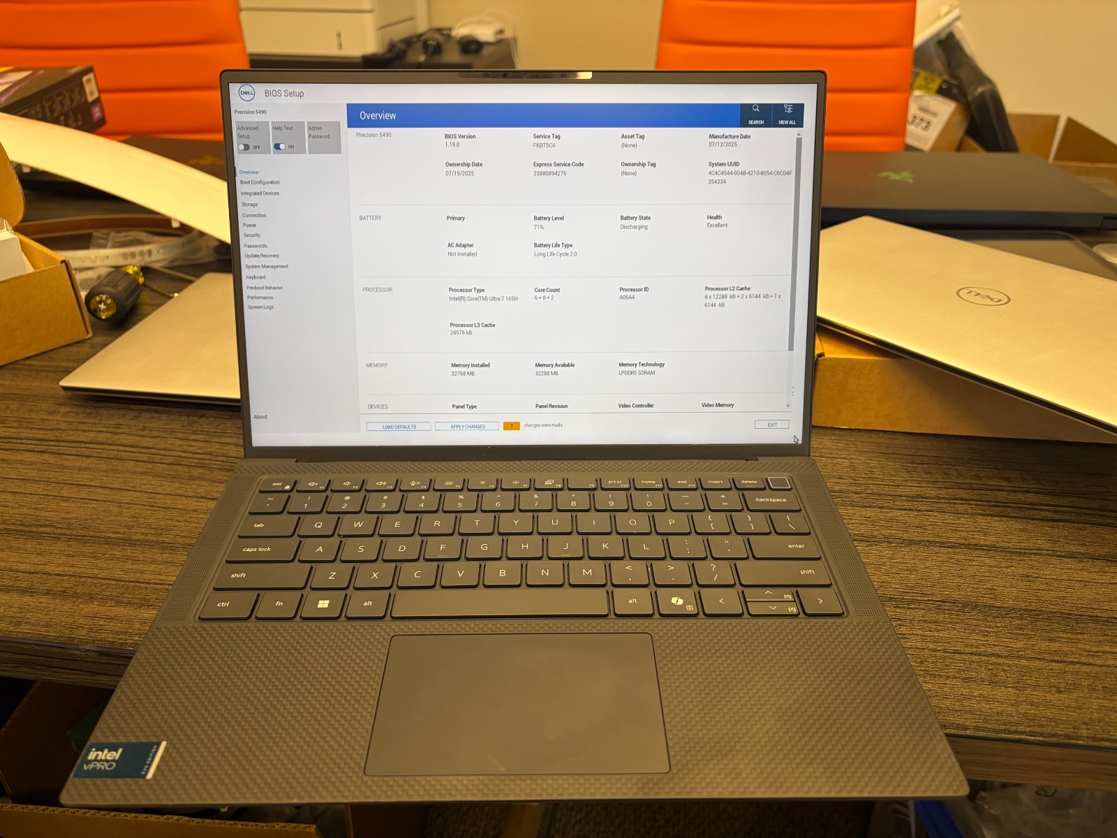 Dell Precision 5490 Core Ultra 7 32GB RTX ProSupport PLUS Warranty Til 7/2030