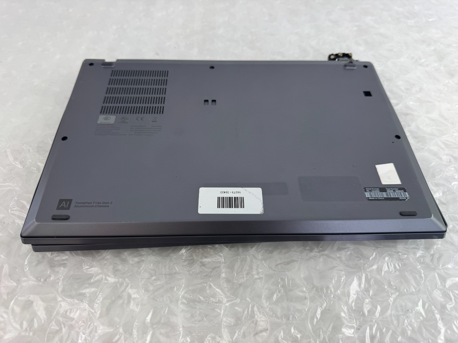 Lenovo ThinkPad T14s Gen 2 i7-1185G7 16GB No SSD/OS/AC Parts/Repair Laptop
