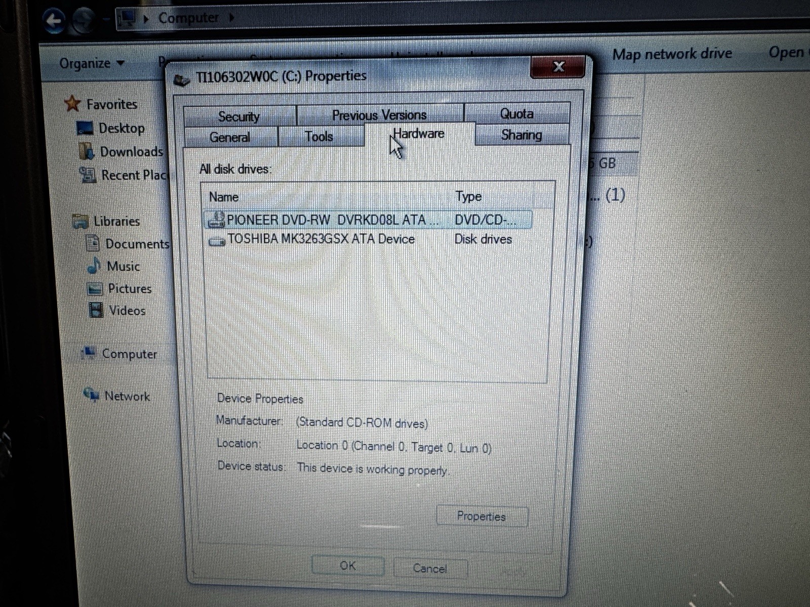 Toshiba Satellite A305-S6861 PSA-G4U-03M00P Core 2 Duo 4GB 300GB Win 7 PREM Copy