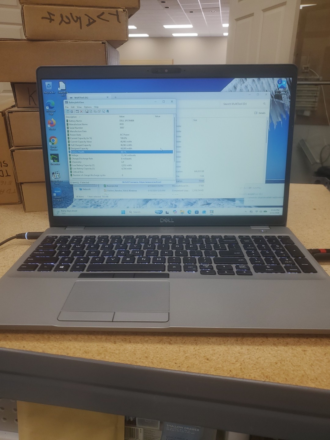 Dell Precision 3550 Laptop – i5-10310U 8GB 256GB SSD 15.6″ 051526-3