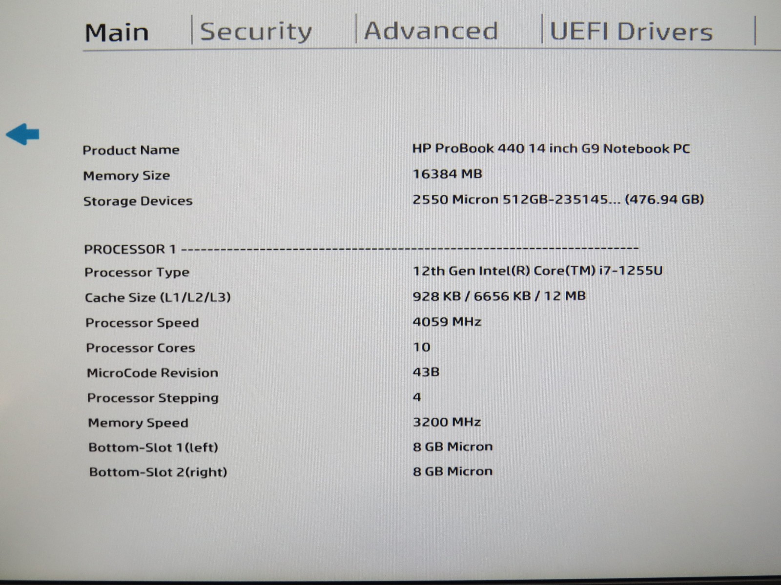 HP ProBook 440 G9 i7-1255U @ 1.7GHz | 16GB DDR4 | 512GB SSD | 14″ | Win 11 Pro