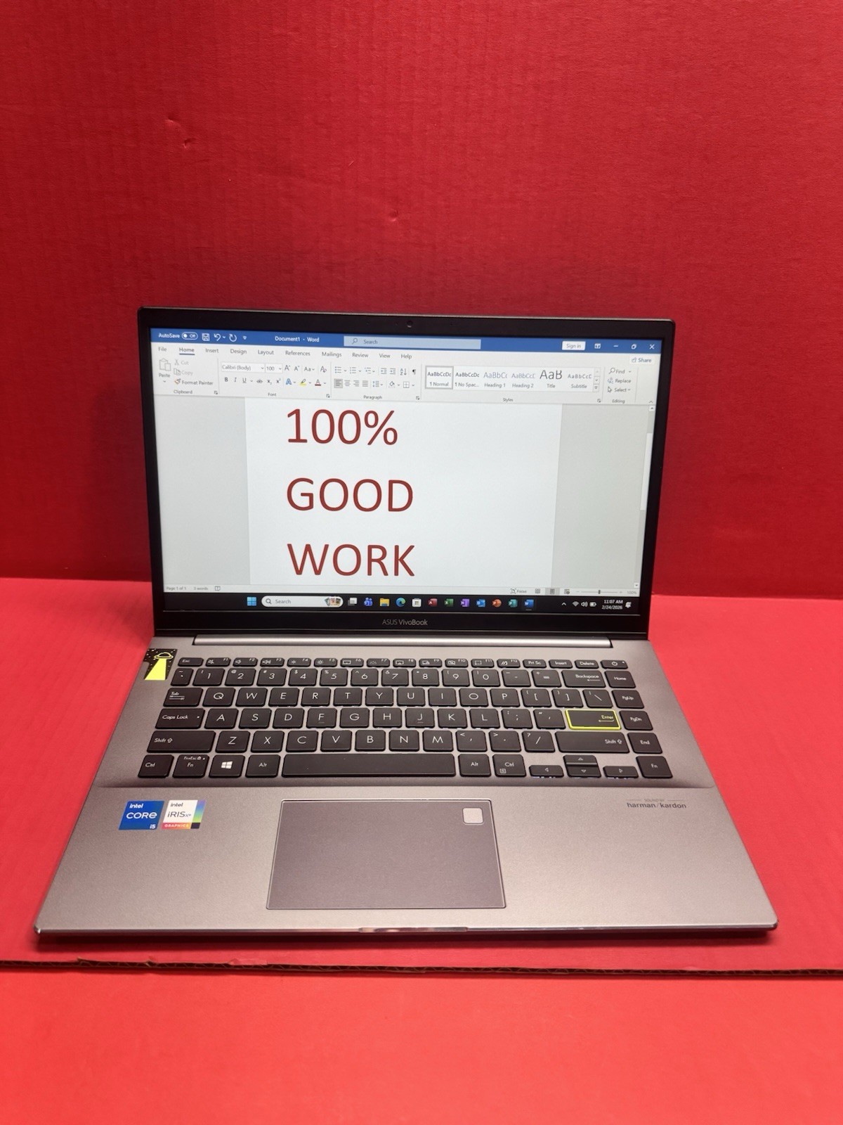 ASUS VivoBook S433E 14” CORE i5-1135G7 @ 2.40GHz | 8GB RAM, 512GB SSD | #T193