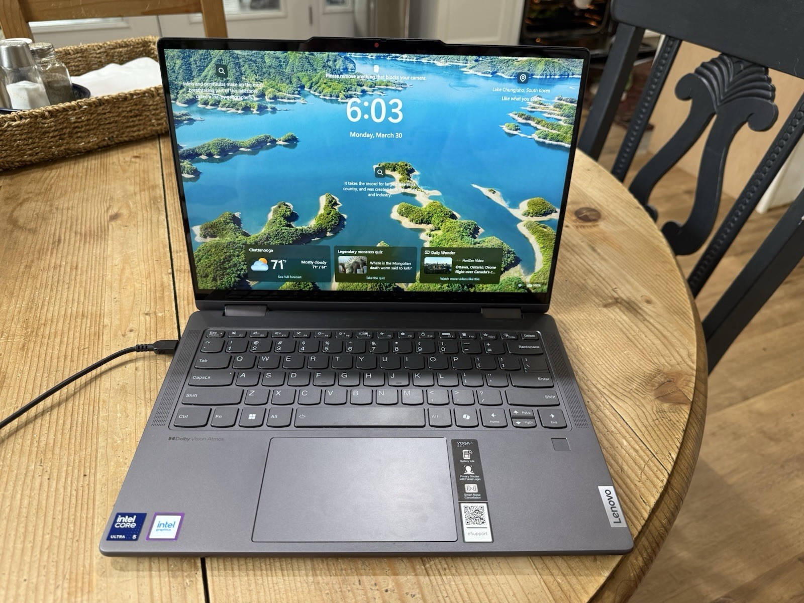 Lenovo Yoga 14″ Laptop Windows 11 Intel Core 7i 2 in 1 Gray Touchscreen USB-C