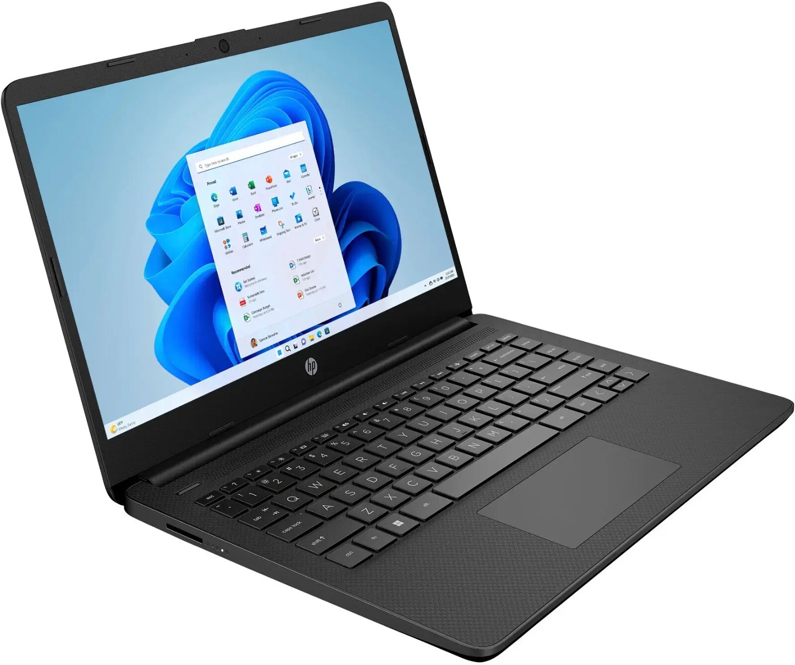 HP 14″ Laptop HD Intel 4-Core Up to 16GB RAM&384GB Storage Win11Pro+OFFICE Black