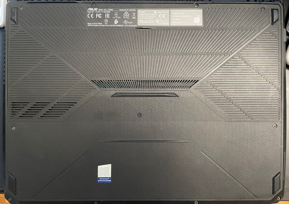 ASUS TUF Gaming Laptop RTX 2060 – 120HZ – AMD Ryzen 5 – 16GB Ram -512GB NVME SSD