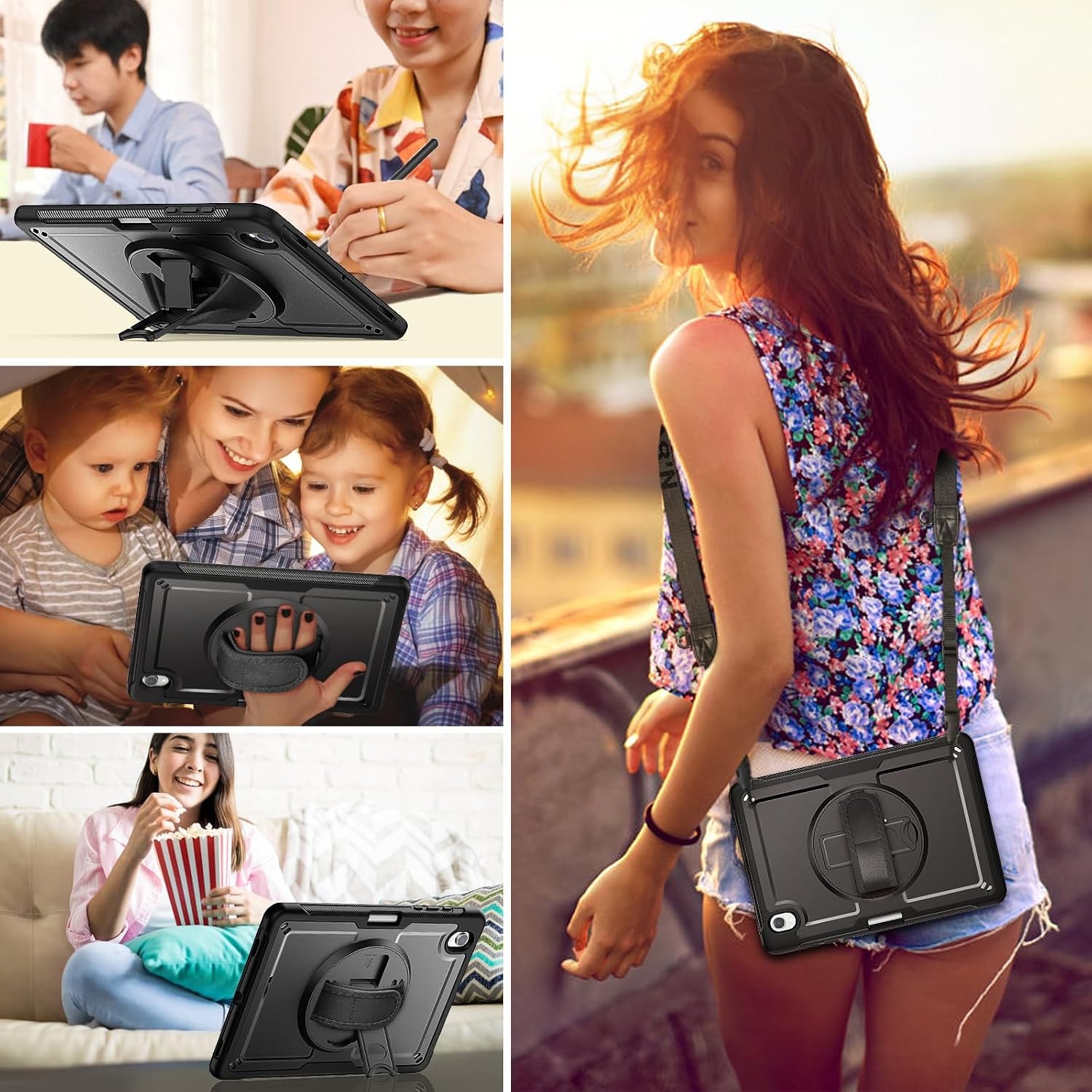Case for Samsung Galaxy Tab S10 Lite / S10 FE 10.9 Inch, Full-Body Shockproof Ca