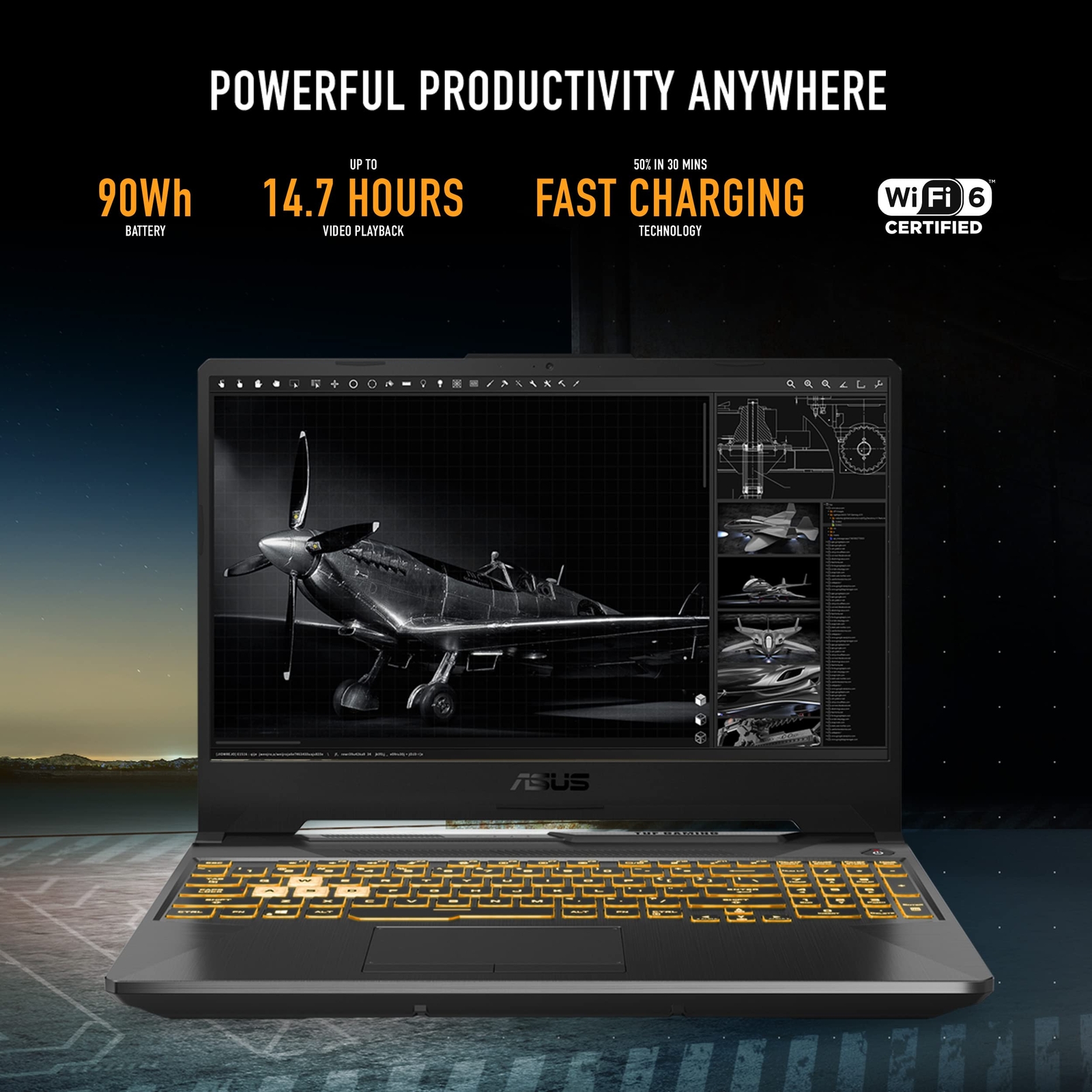 ASUS TUF F15 Gaming Laptop 15.6” i5-10300H 8GB 512GB SSD Win 11H FX506LH-AS51