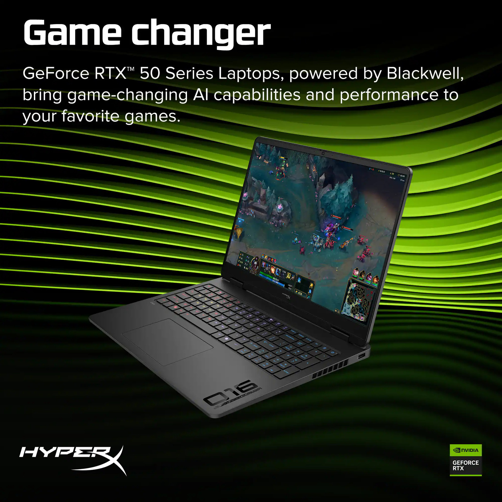 HyperX – OMEN 16″ 165Hz 2.5K OLED Gaming Laptop – AMD Ryzen 9 8940HX (2025) -…