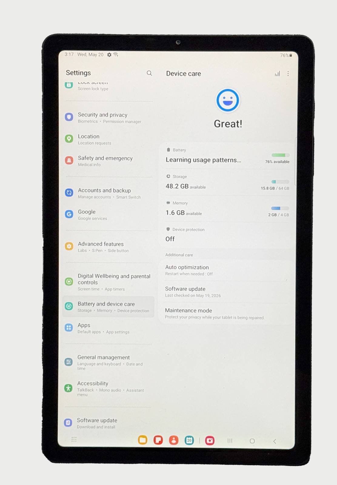 Samsung Galaxy Tab S6 Lite SM-P610 64GB Android Tablet