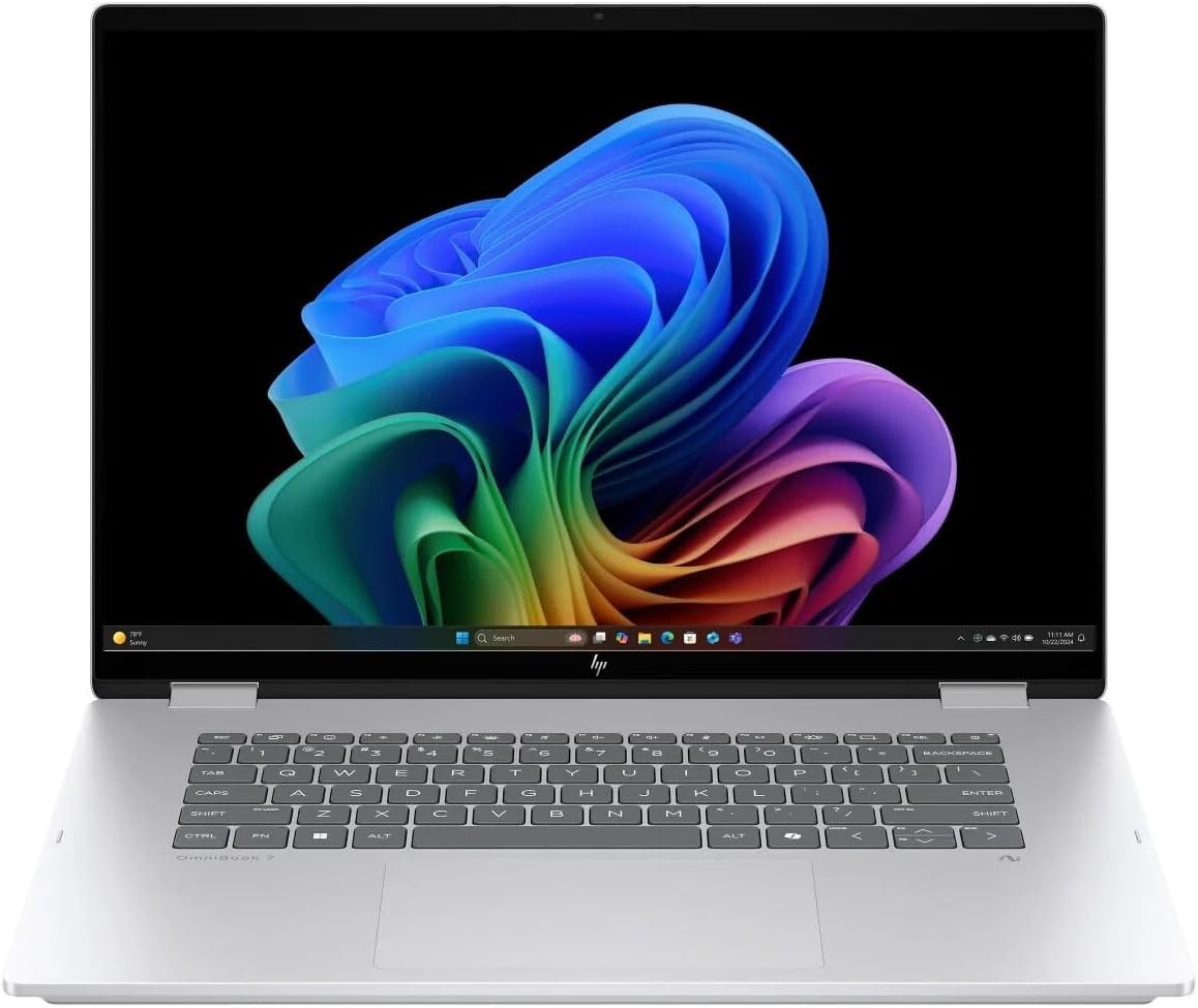 HP OmniBook 7 Flip: Intel Ultra 7 256V, 16″ 3K Touch, 16GB RAM, 1TB, W11