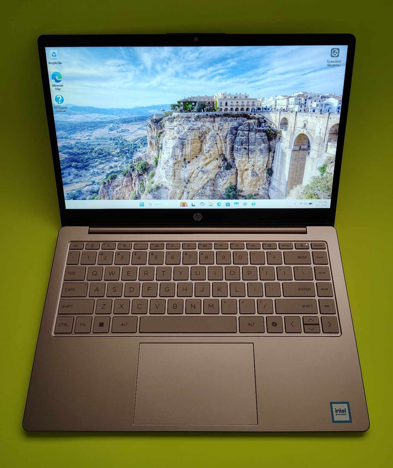 HP 14″ Pink Laptop Intel N150 Quad 4GB RAM 128GB SSD (UFS) Windows 11 Home