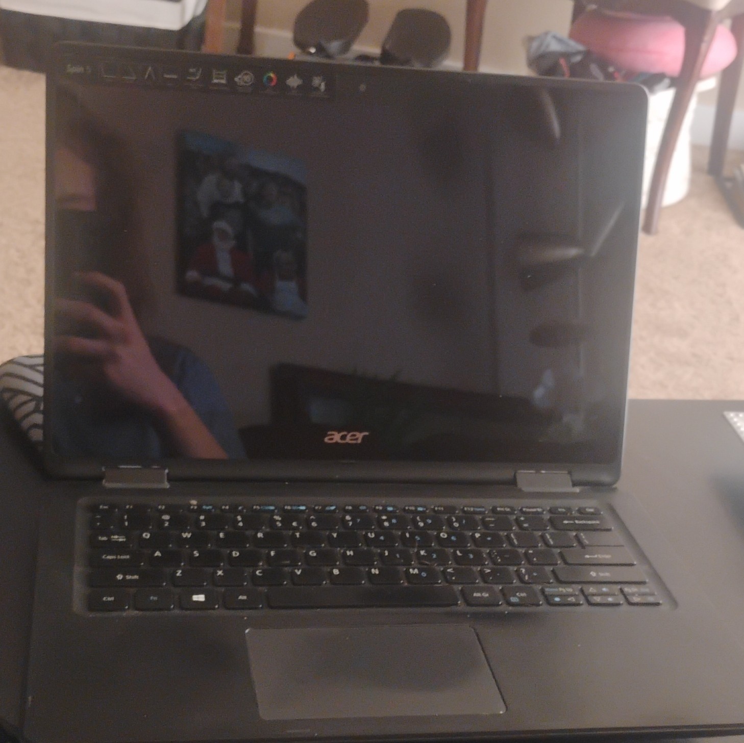 Acer Spin 5 Laptop Intel Core i5 8GB RAM 8.4″ Black With Charger Used