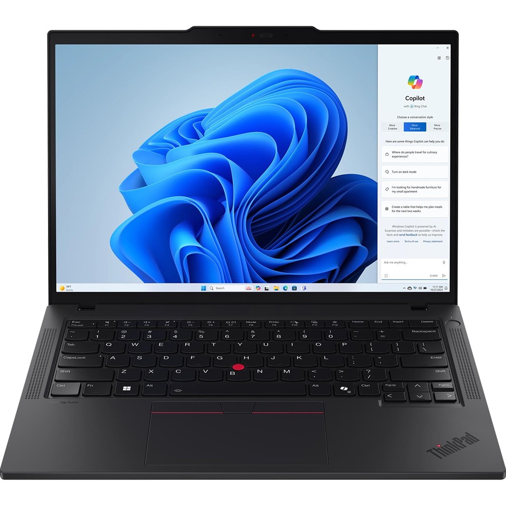 Lenovo 14″ ThinkPad T14 Gen 5 Laptop in Black – 21MC000CUS