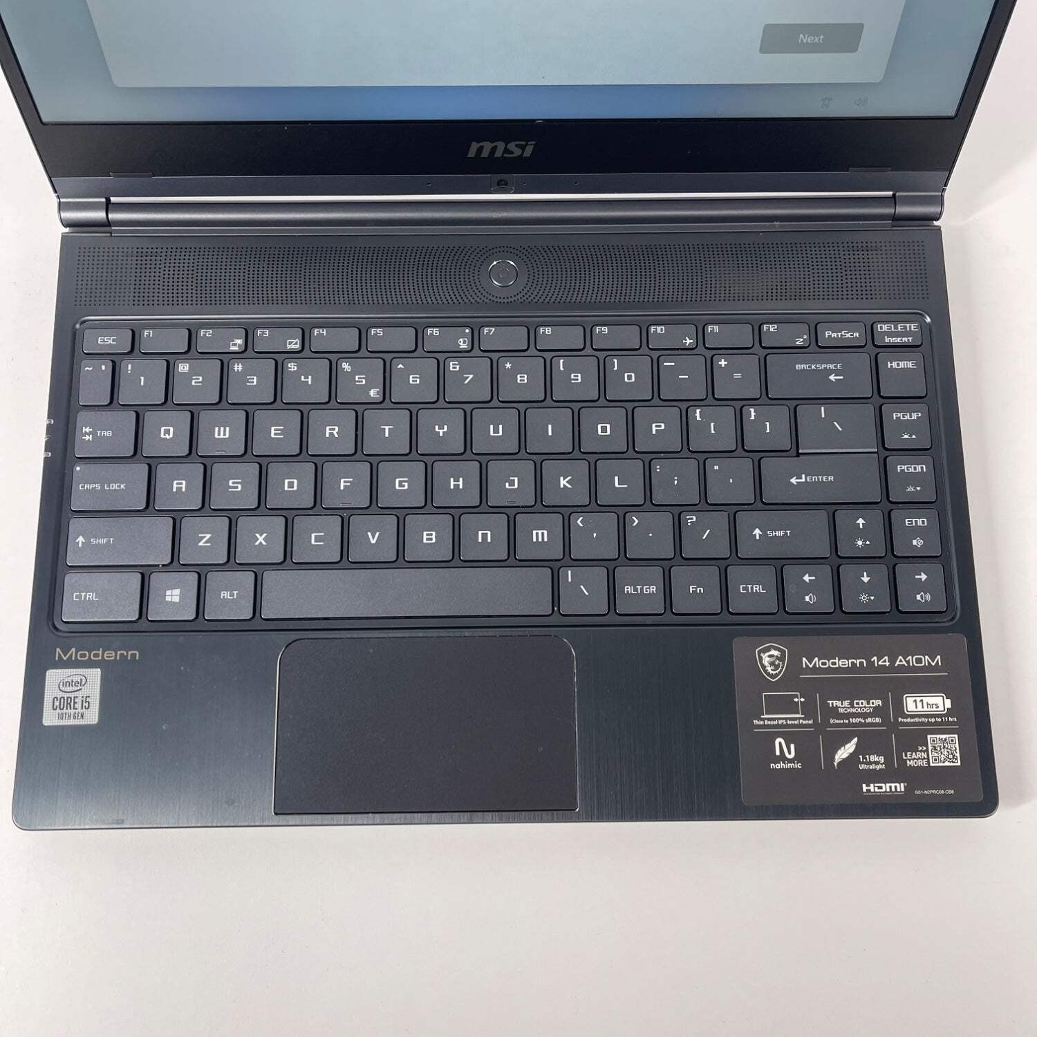 MSI Modern 14 A10M 14″ i5-10210U 1.6GHz 8GB RAM 512GB SSD