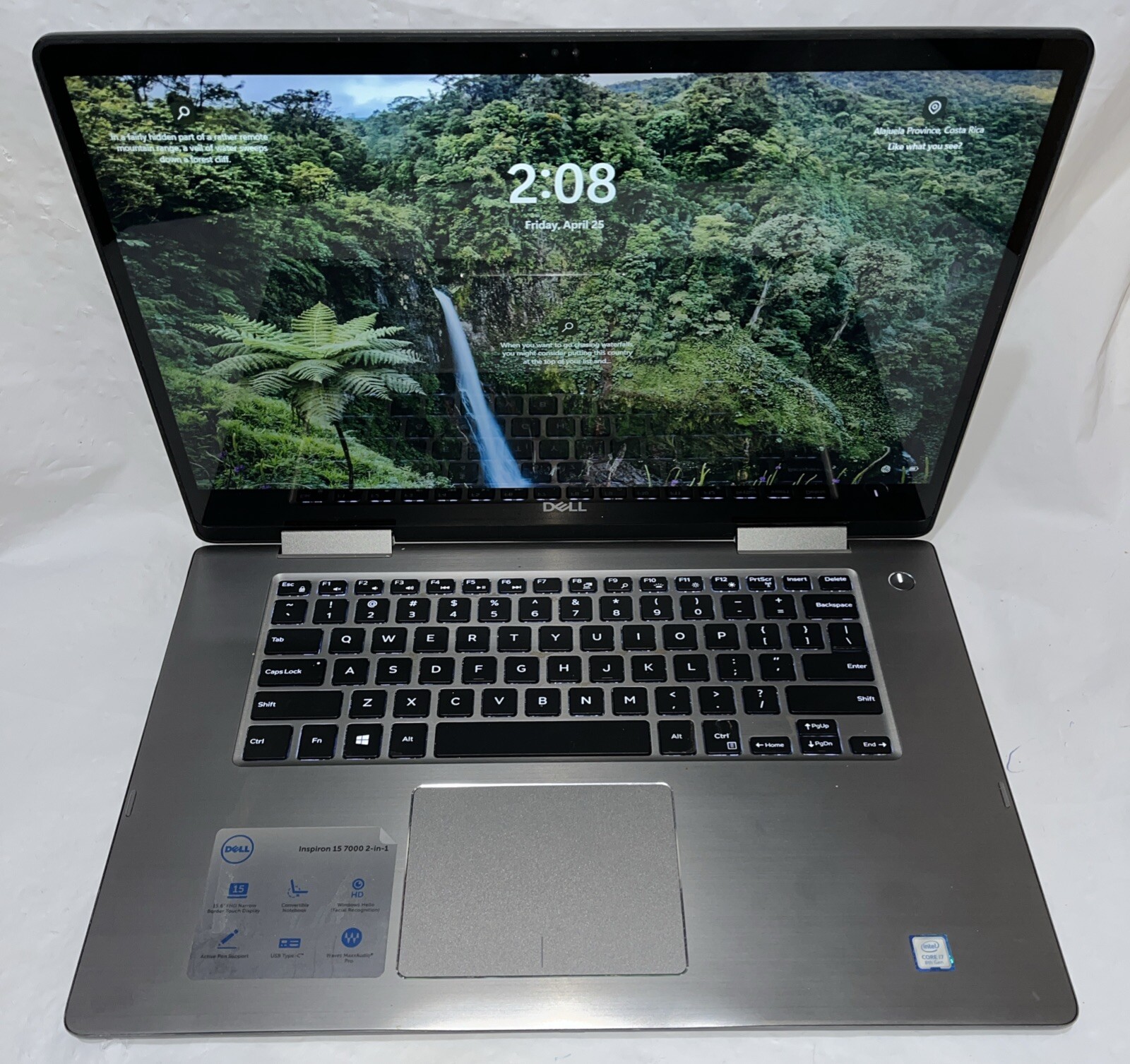 Dell Inspiron 15 7573 2-in-1 i7-8550U@1.80GHz, 16GB RAM, 256GB M2, Win 11 Home