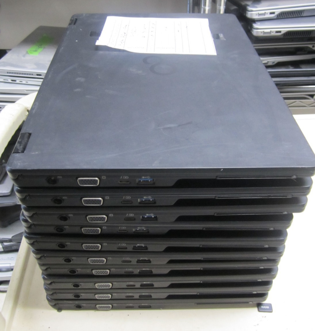 Lot of 10 Fujitsu Lifebook U749 i7 8665U 1.90GHz Laptop [NO RAM/HDD/OS/AC]