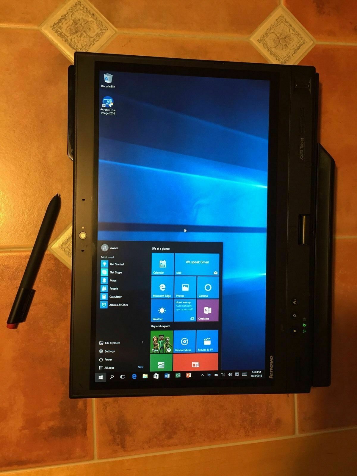 Lenovo ThinkPad Laptop X220 Touch Tablet i5 8gb 512GB SSD Windows 10 IPS Charger