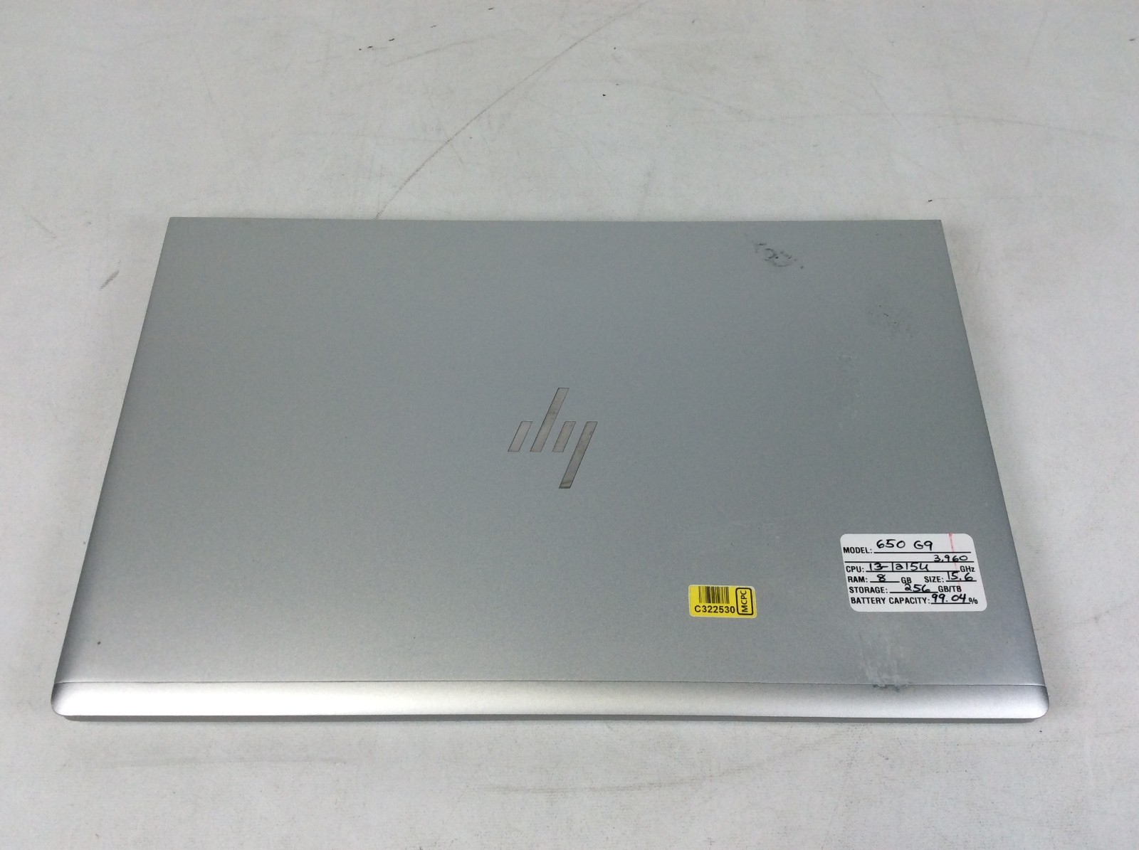 HP Elitebook 650 G9 15.6″ i3-1215u 8GB RAM 256GB SSD +Charger Battery Cap 99%