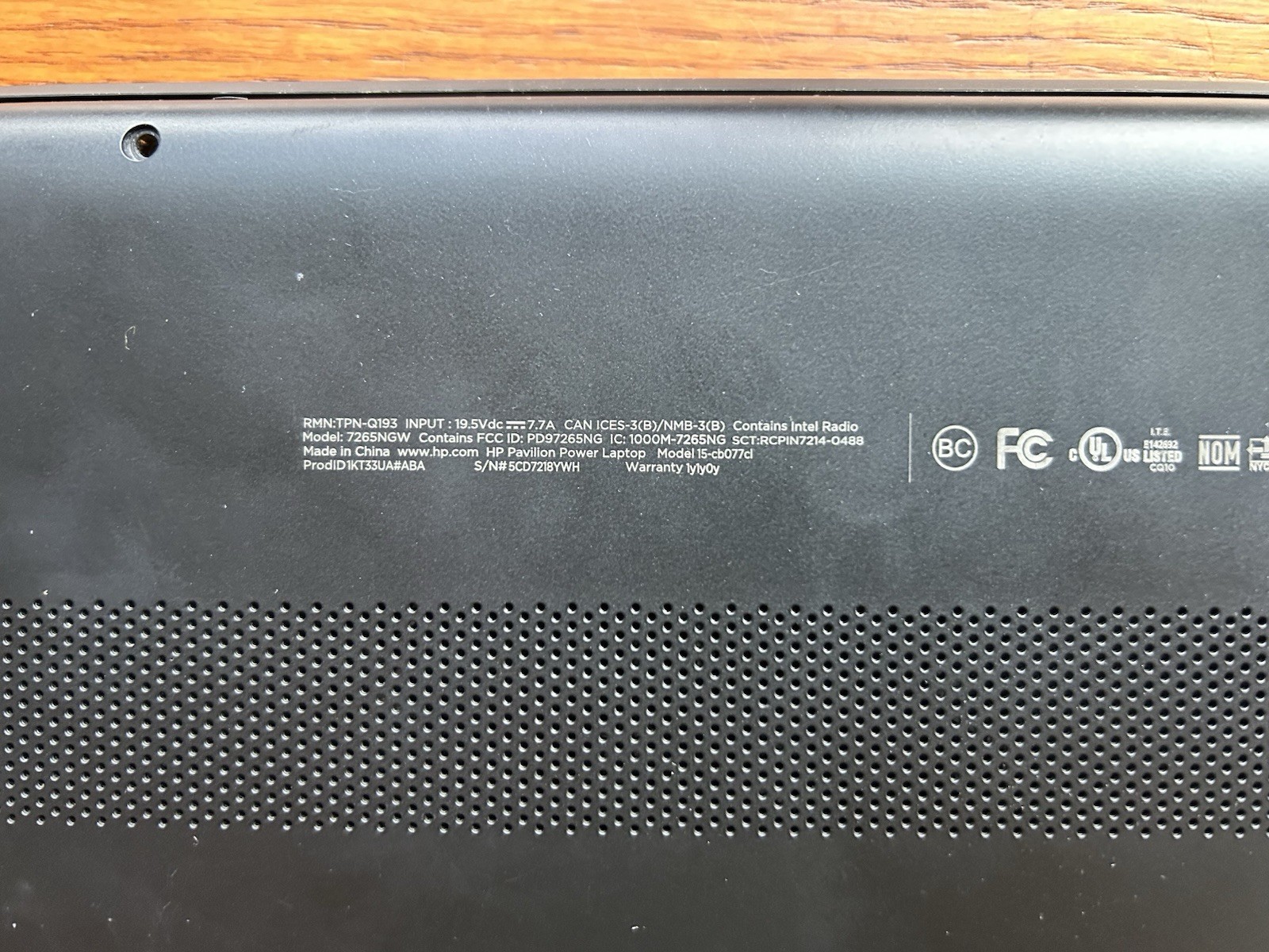HP Pavilion Power 15-cb035wm 15.6 inch (1TB, Intel Core i5 7th Gen., 2.50GHz,…