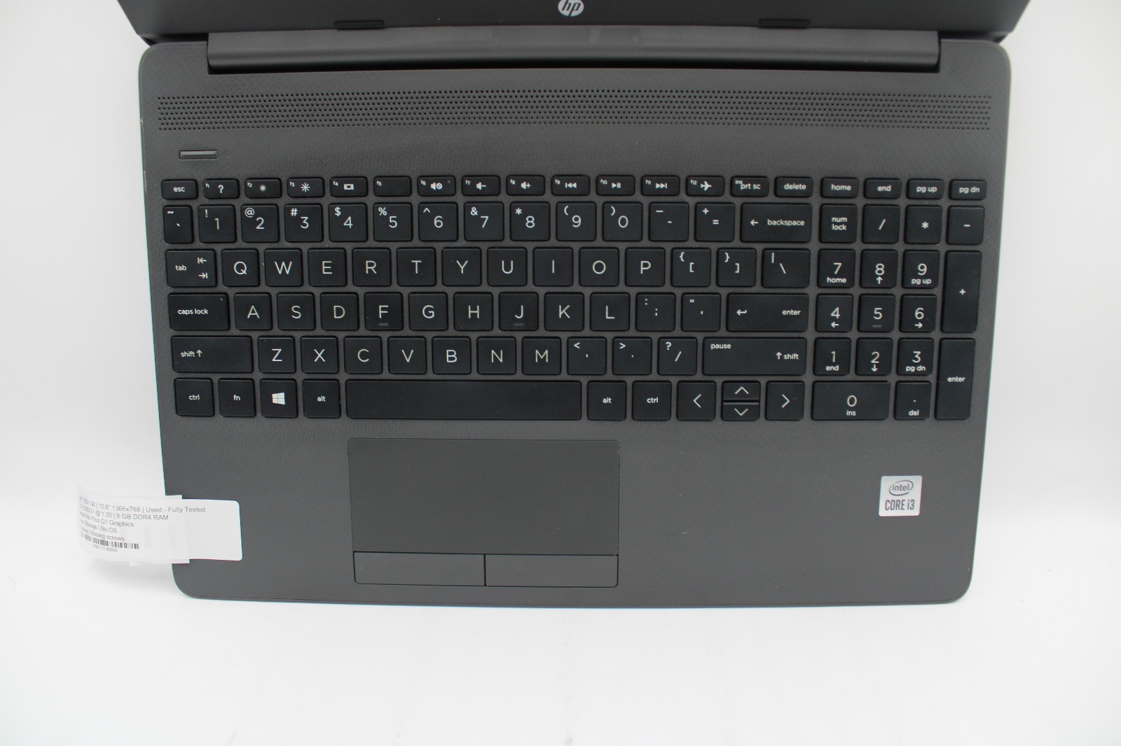 HP 250 G8 i3-1005G1 @ 1.2 GHz 8GB RAM No SSD No OS