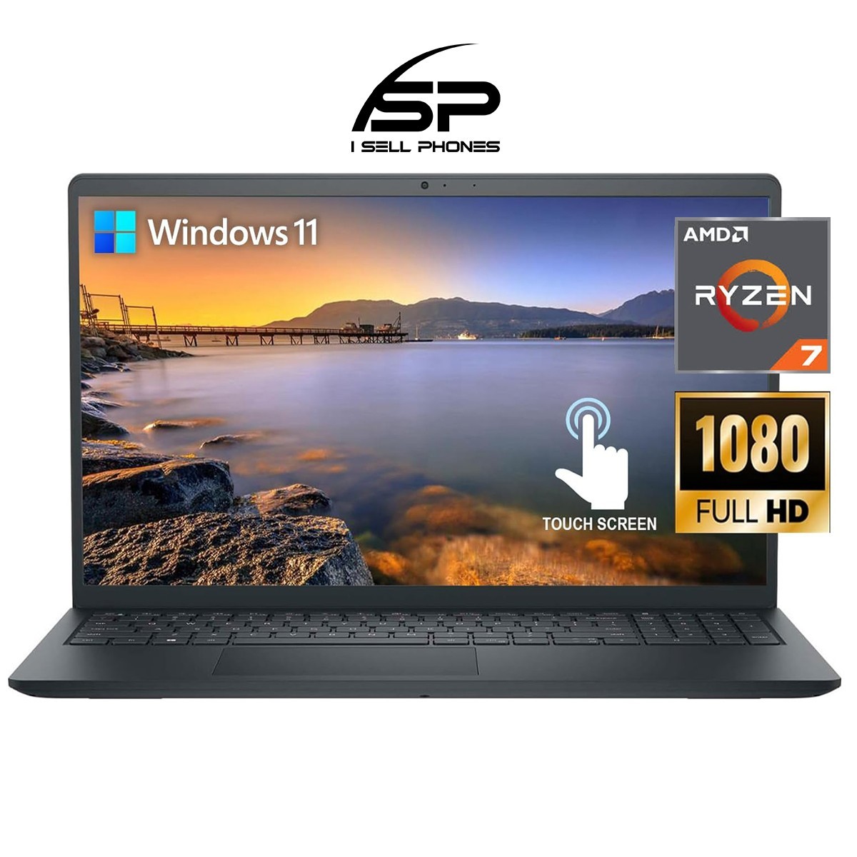 DELL Inspiron 15 Touchscreen AMD Ryzen 7 7730U 512GB 16GB Ram 15.6″ Carbon Black