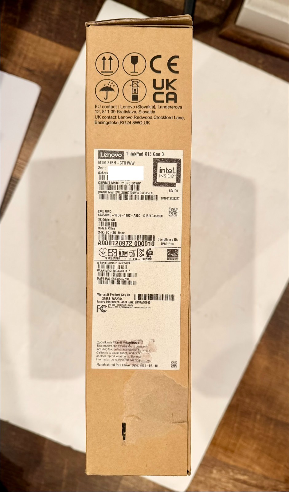 Lenovo ThinkPad X13 – 13.3″ Screen, Intel Core i7 vPro 12, 32GB RAM, 512GB SSD