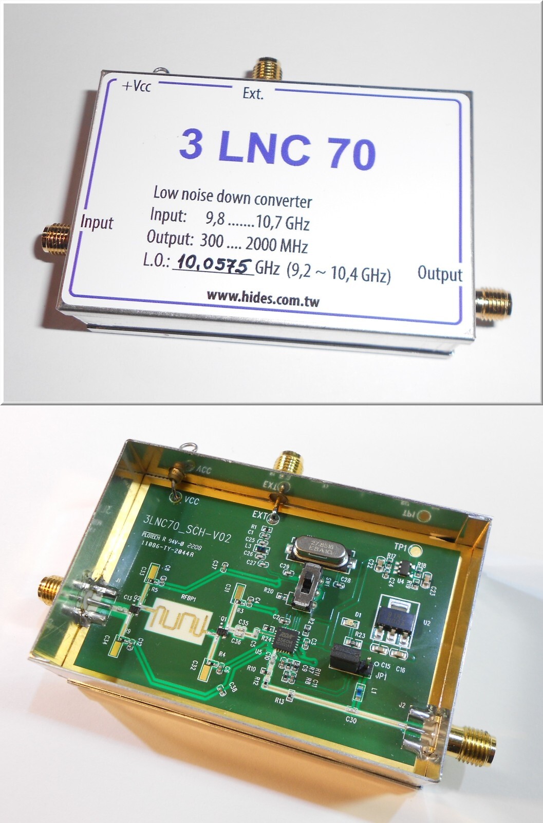 3LNC70-ATV downconverter for FM-ATV DVB