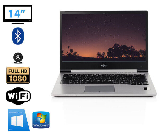 Reinforced Fujitsu LifeBook u745 14″ Full HD i5-5200U SSD Max 2.7Ghz Win10 Camera