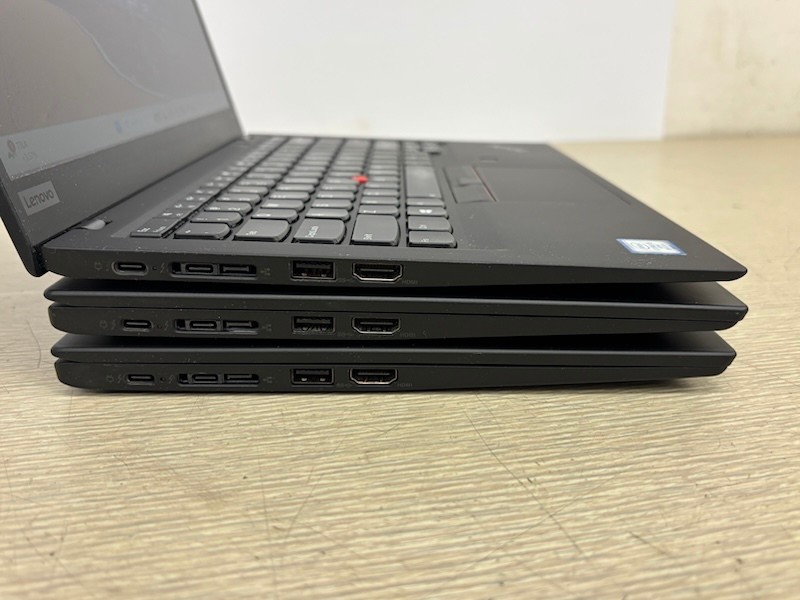 3x Lenovo ThinkPad X1 Carbon Gen 6 i5-8350U 1.70GHz 8GB 256GB W11P Laptop (Lot)