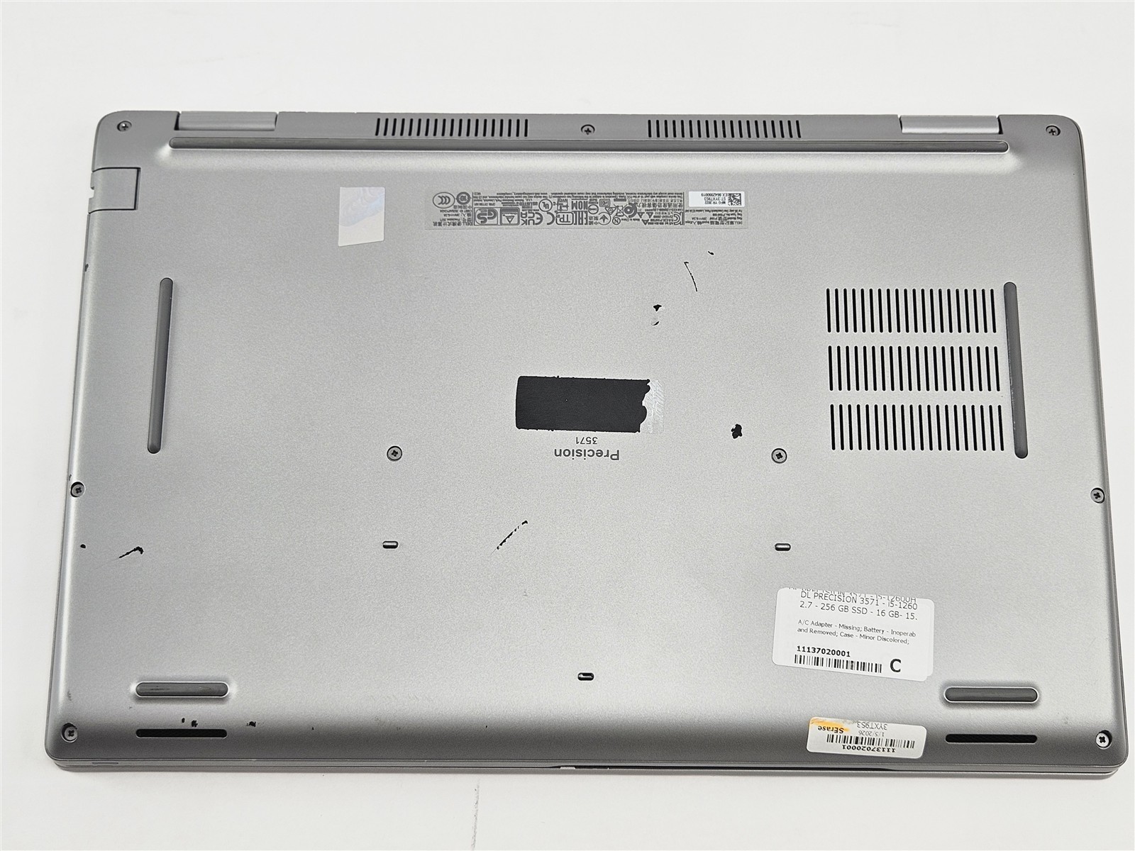 Dell 15.6″ Precision 3571 Intel Core i5-12600H 16GB RAM 256GB SSD FHD T600 Gray