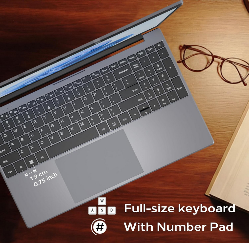 15.6″ FHD Laptop Computers, Compatible with Windows 11, Core M3 (Beats Pentium,