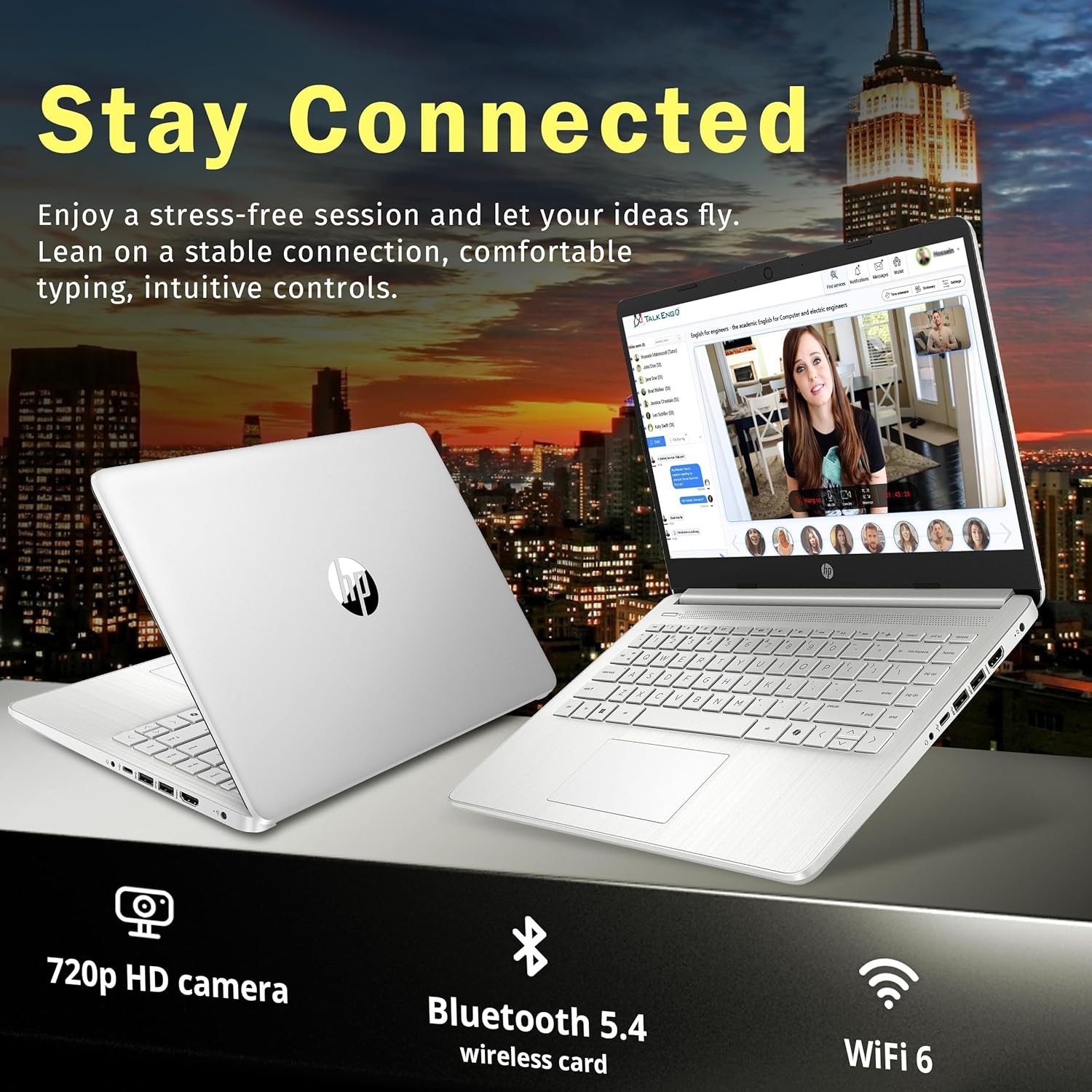 🔥 NEW🔥 HP Laptop 14 Intel 4-Core 16GB RAM & 128GB SSD W11 Pro +OFFICE Lifetime