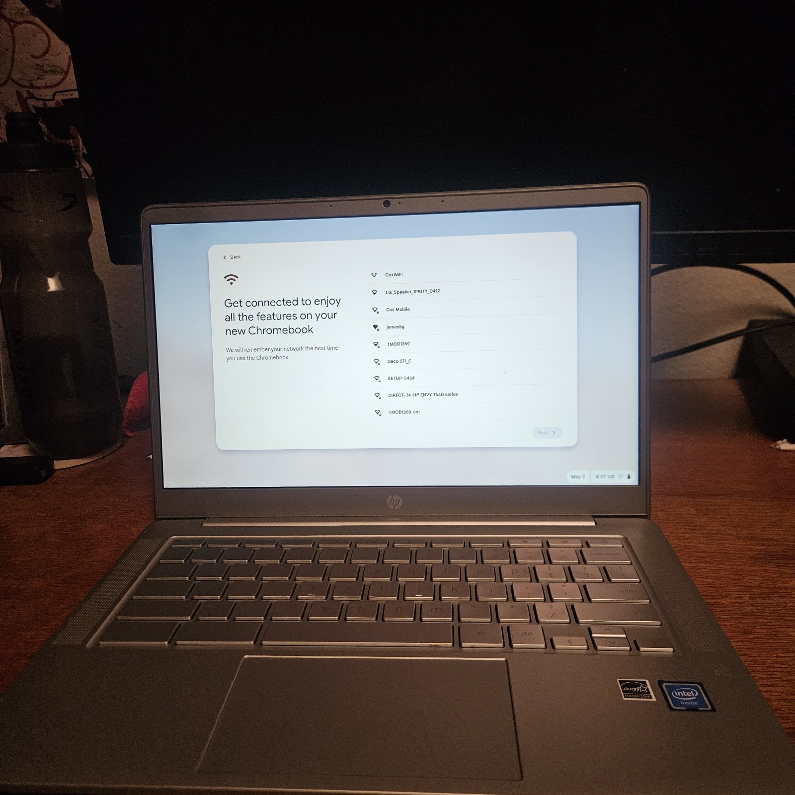 HP Chromebook Laptop Chrome OS Gray Built-in Webcam Wi-Fi Intel Celeron