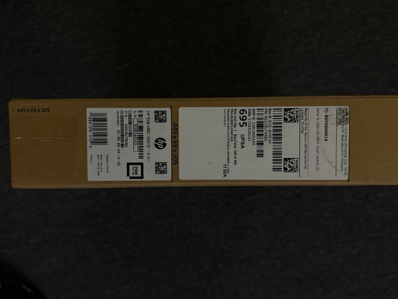 HP EliteBook x360 1040 G11 14″ Touch 2in1 Intel Ultra7 32GB 512GB SSD W11Pro NEW