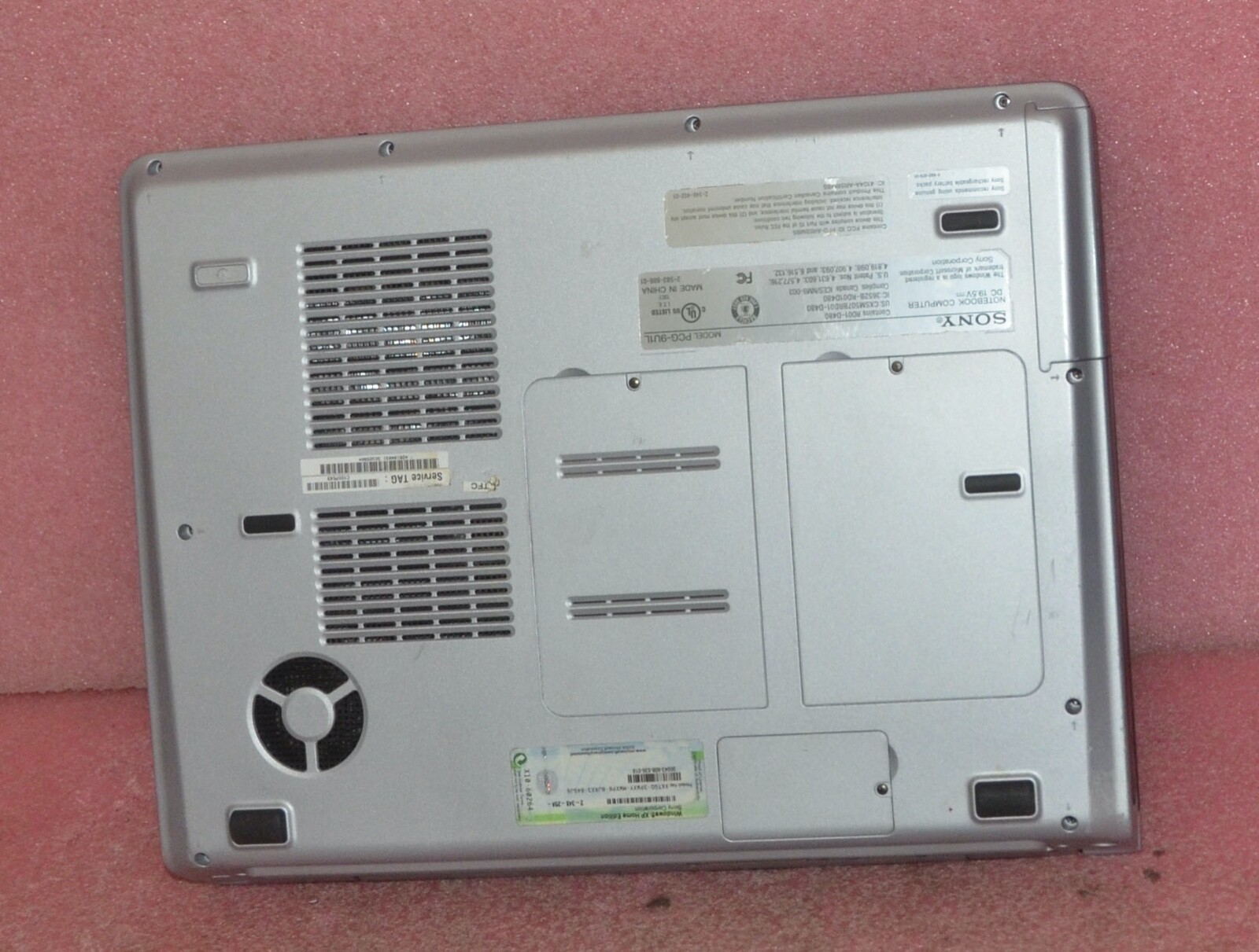 Vintage Sony PCG-K45 Vaio Laptop_Pentium 4 CPU @ 3.20 GHz_448MB RAM_80GB HDD.