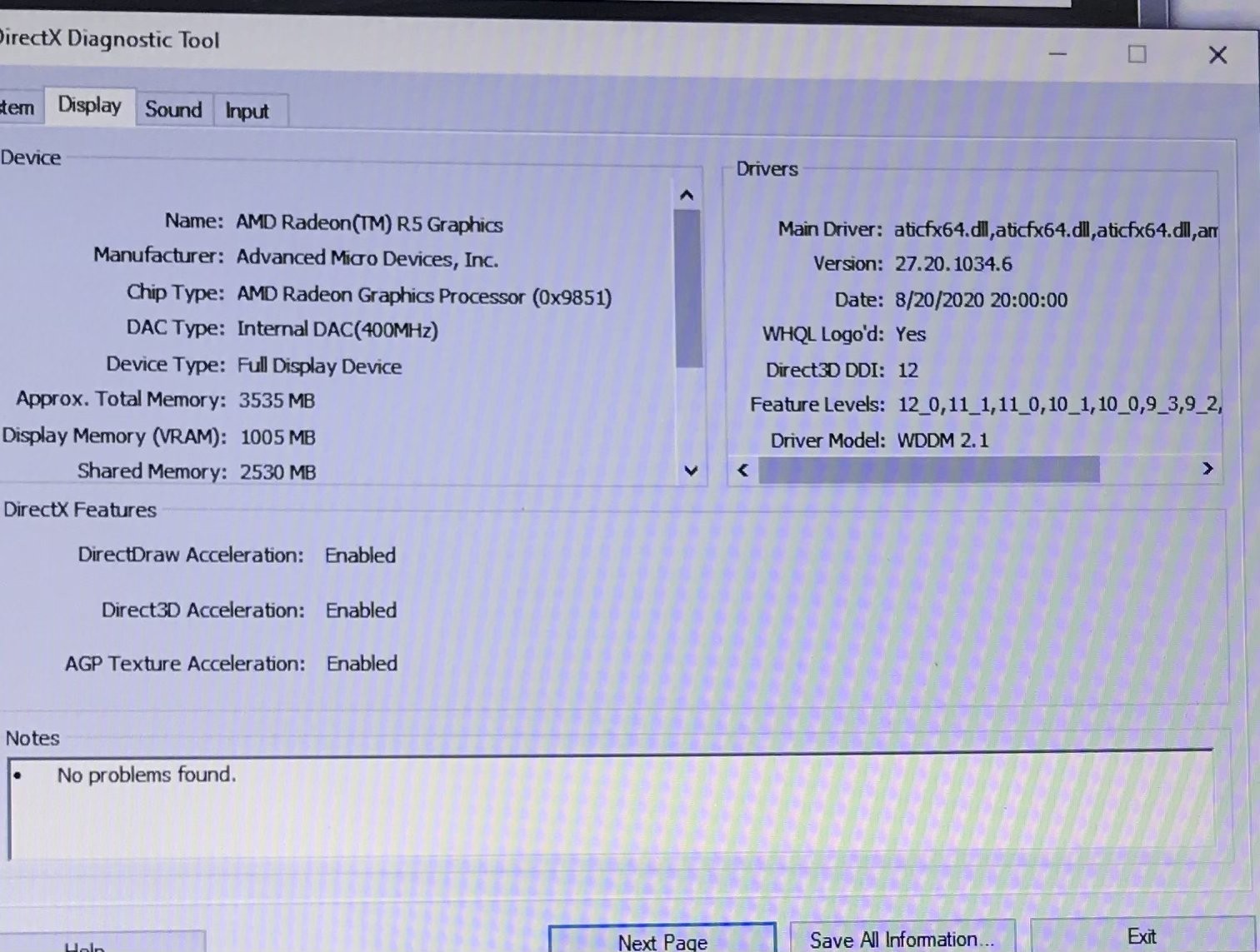 DELL INSPIRON 5555 AMD A8-7410@2.20GHz 8GB 256GB SSD W10P WAC *READ