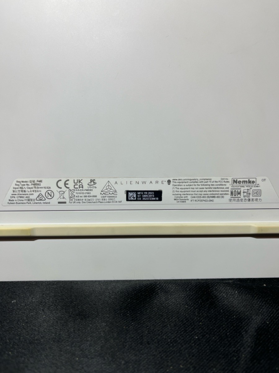 ALIENWARE X17 R2 3080TI 2TBSSD INTEL I9 (H83006526)