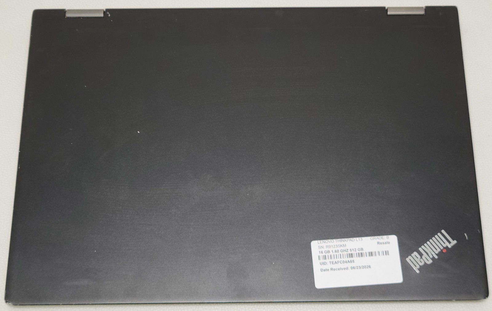 THINKPAD L13 YOGA i5-10210U 16GB RAM NO ADAPTER (UID TEAFC04A65)