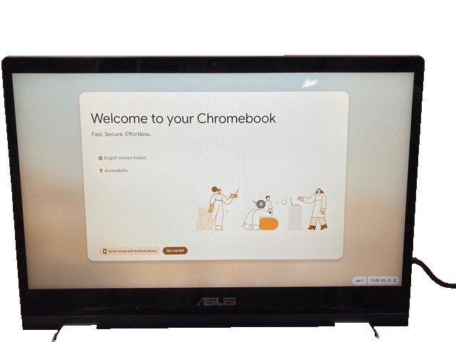 Asus Chromebook Flip CX1 Convertible Laptop, 360-degree Touchscreen, 128GB