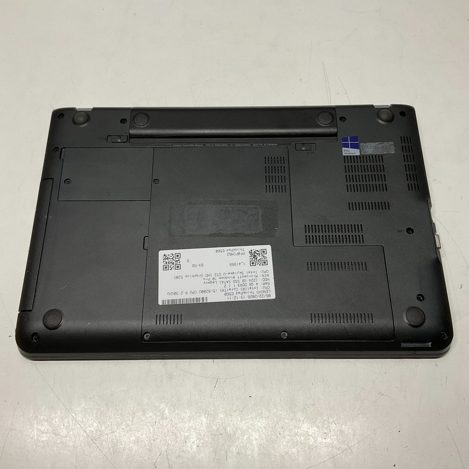 Lenovo ThinkPad E560 Intel Core i5-6200U 2.3GHz 4GB 250GB SSD Windows 10 READ