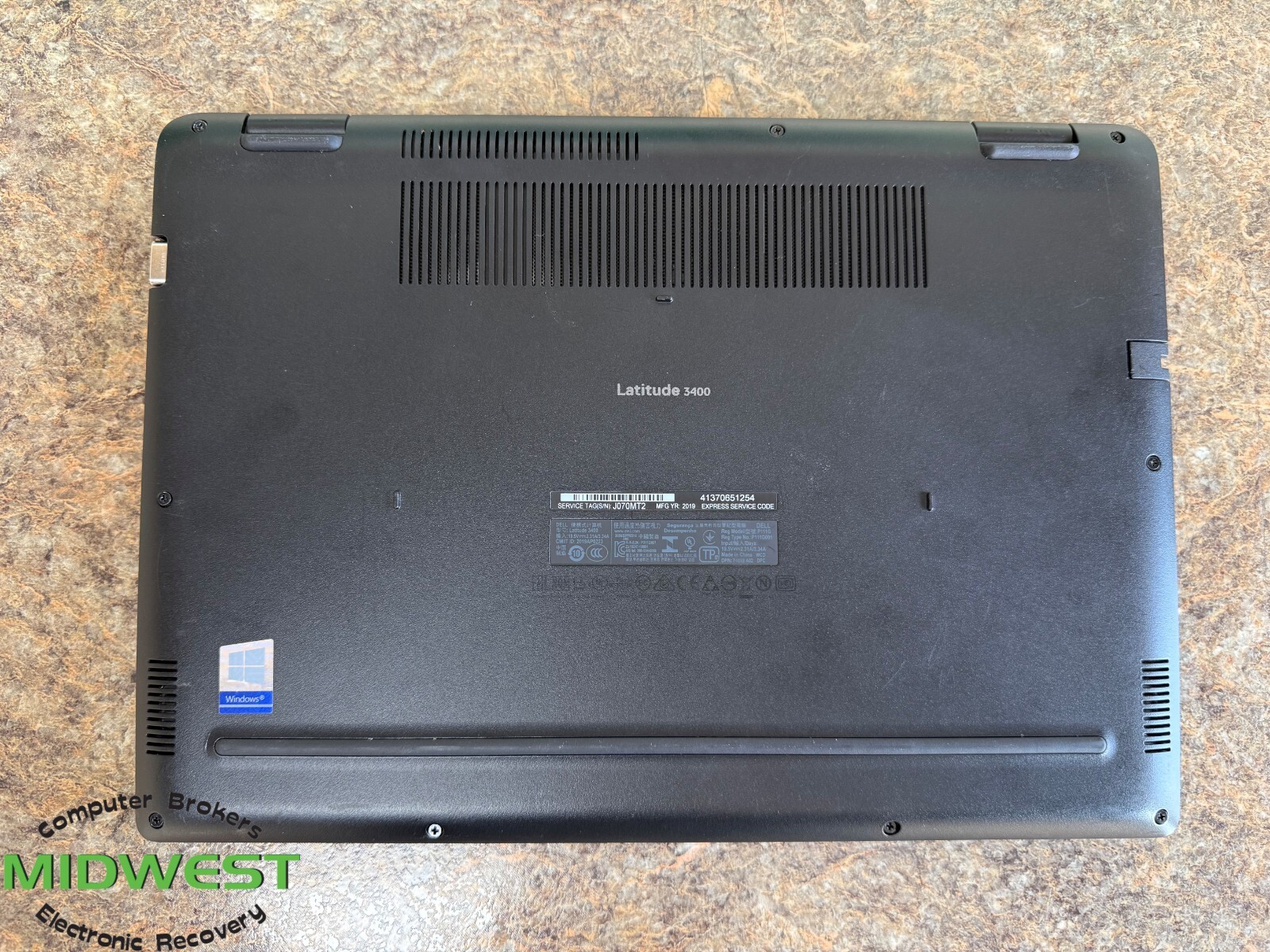 (Lot of 3) Dell Latitude 3400 i5-8265U 1.6/1.8GHz 4/8GB RAM/No OS/HDD(For Parts)
